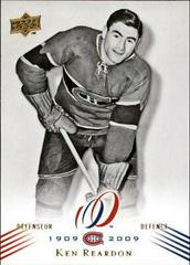 Ken Reardon Hockey Cards 2008 Upper Deck Montreal Canadiens Centennial Prices