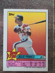 Julio Franco, B. Bonds, W. Randolph Baseball Cards 1989 Topps Stickercard Prices