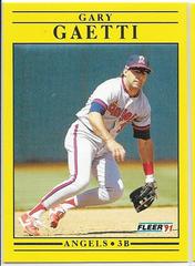 Gary Gaetti #U-9 Baseball Cards 1991 Fleer Update Prices