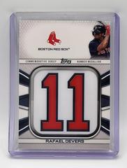 Rafael Devers #JNM-RD Baseball Cards 2022 Topps Player Jersey Number Medallion Relics Prices