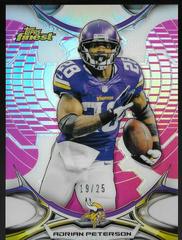 Adrian Peterson [Pink Refractor] #121 Football Cards 2015 Topps Finest Prices