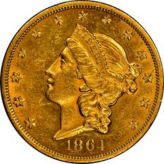 1864 Coins Liberty Head Gold Double Eagle Prices