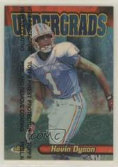 Kevin Dyson [ [Refractor]] #U19 Football Cards 1998 Topps Finest Undergrads Prices