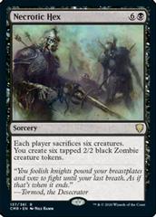 Necrotic Hex [Foil] Magic Commander Legends Prices