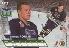 Patrick Poulin #122 Back | Patrick Poulin Hockey Cards 1993 Ultra