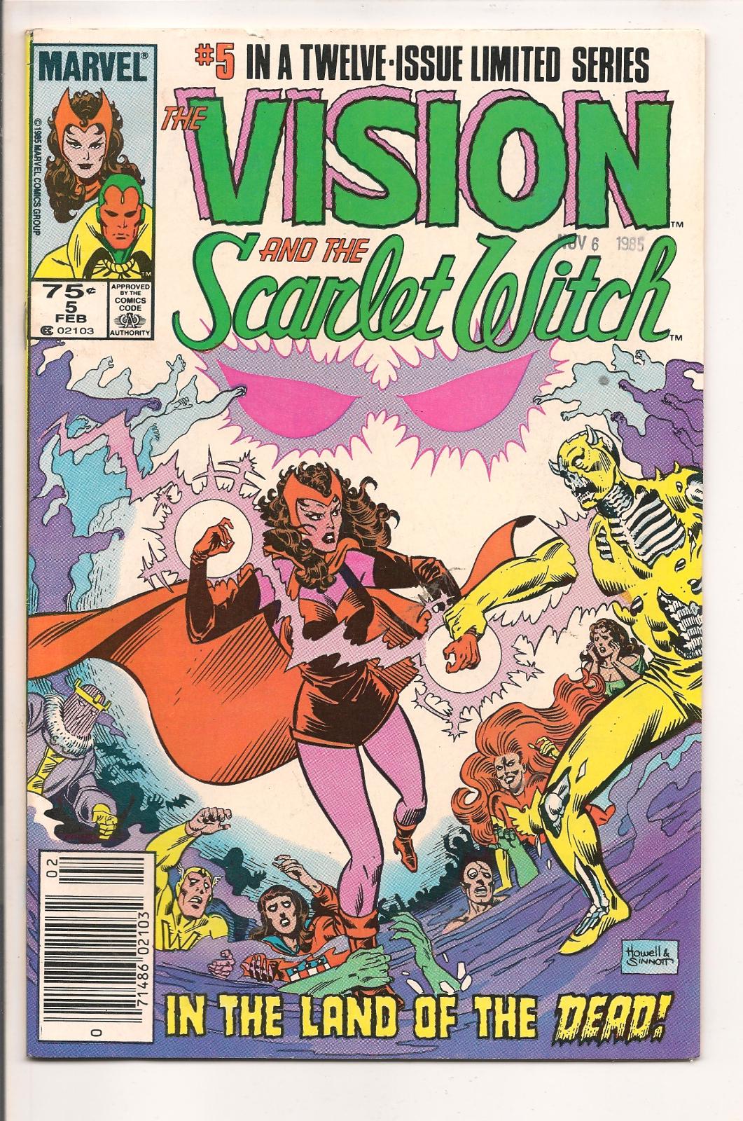 Vision And The Scarlet Witch [Newsstand] #5 (1986) Comic Books Vision and the Scarlet Witch