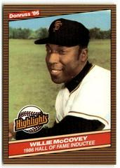 Willie McCovey #34 Baseball Cards 1986 Donruss Highlights Prices