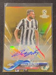 Andrea Barzagli [Autograph Gold Refractor] Soccer Cards 2017 Topps Chrome UEFA Champions League Prices