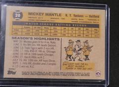 Back Of Card | Mickey Mantle Baseball Cards 2021 Topps x Mickey Mantle