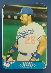 Pedro Guerrero #28 Baseball Cards 1986 Fleer Mini Prices