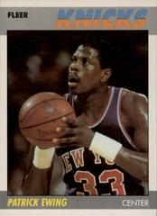Patrick Ewing #37 Basketball Cards 1987 Fleer Prices
