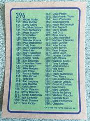 Back | Checklist #265-396 Hockey Cards 1990 Topps