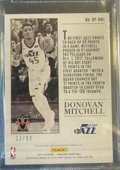 /99. Back Of Card | Donovan Mitchell Basketball Cards 2017 Panini Vanguard Hot Off the Press Autographs