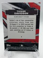 Back Of Card | Tucker Davidson Baseball Cards 2021 Topps Fire