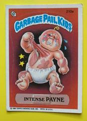 Intense PAYNE #210a 1986 Garbage Pail Kids Prices