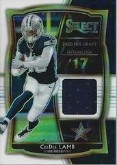 CeeDee Lamb [White Prizm] #DS-CDL Football Cards 2020 Panini Select Draft Selections Memorabilia Prices