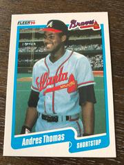 Andres Thomas #597 Baseball Cards 1990 Fleer Prices