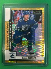 Brock Boeser [Seismic Gold] Hockey Cards 2017 O Pee Chee Platinum Prices
