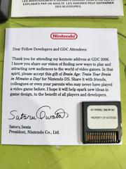 Cartridge And Signature Note | Brain Age [Gift From Nintendo - GDC:06] Nintendo DS
