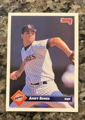 Andy Benes #22 Baseball Cards 1993 Donruss Prices