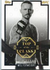 CM Punk [Black] Ufc Cards 2016 Topps UFC Top of the Class Prices