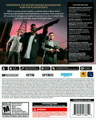 Back Cover | Grand Theft Auto V Playstation 5