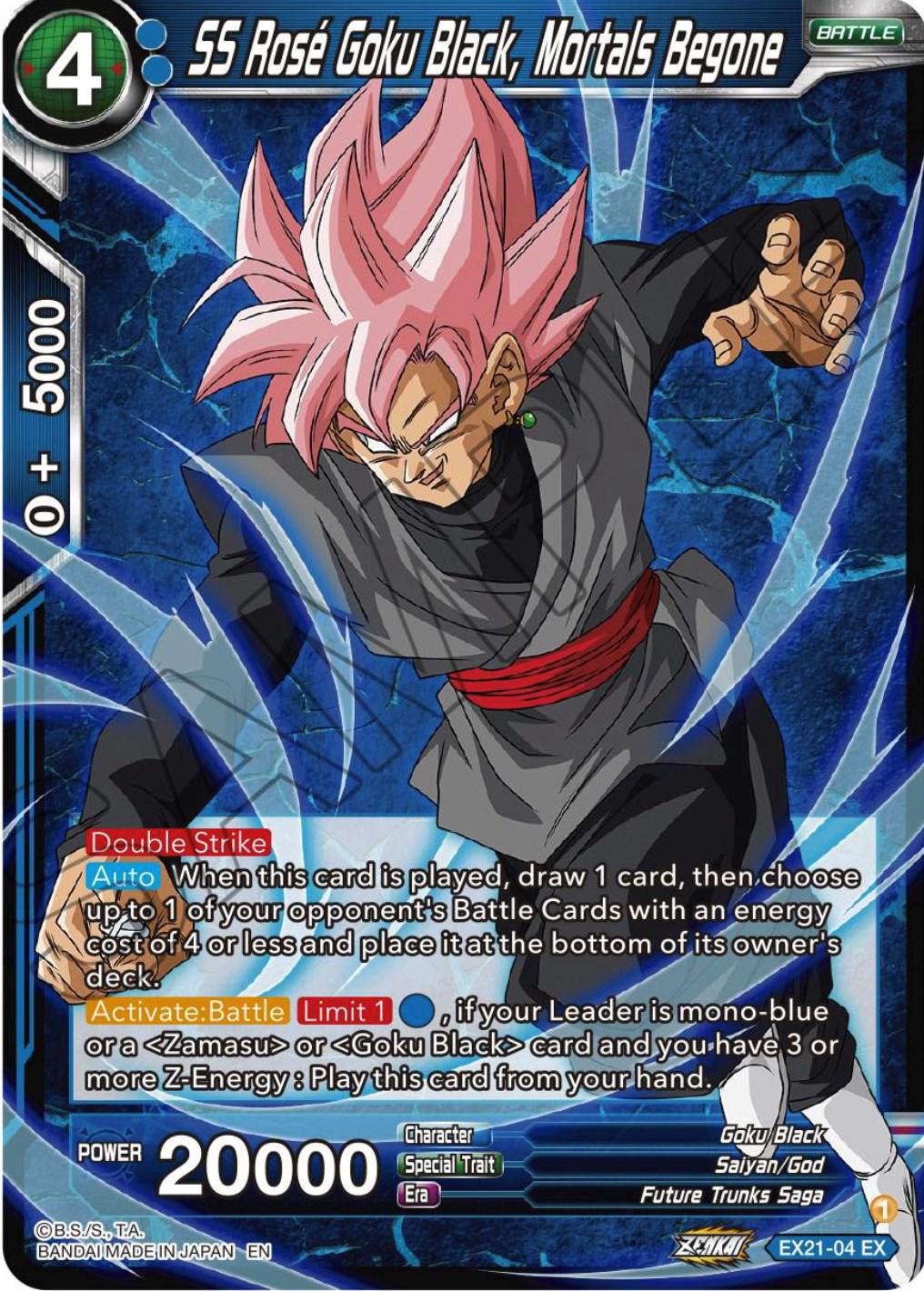 SS Rose Goku Black, Mortals Begone [Foil] EX21-04 Dragon Ball Super Expansion Set: 5th Anniversary Set