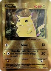 Detective Pikachu BASE SET GOLD Metal CUSTOM Textured Pokemon Card 