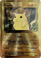 GOLD Pikachu Illustrator Unnumbered Promotional Card metal collector's  Replica