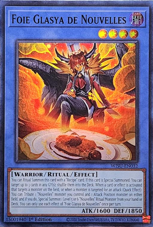 Foie Glasya de Nouvelles WISU-EN032 YuGiOh Wild Survivors