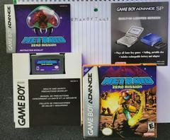 Box, Manual, Tray, And Cartridge | Metroid Zero Mission GameBoy Advance