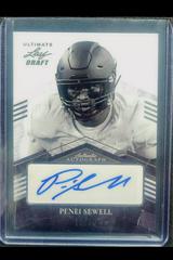 Penei Sewell #PA-PS1 Football Cards 2021 Leaf Ultimate Draft Prices