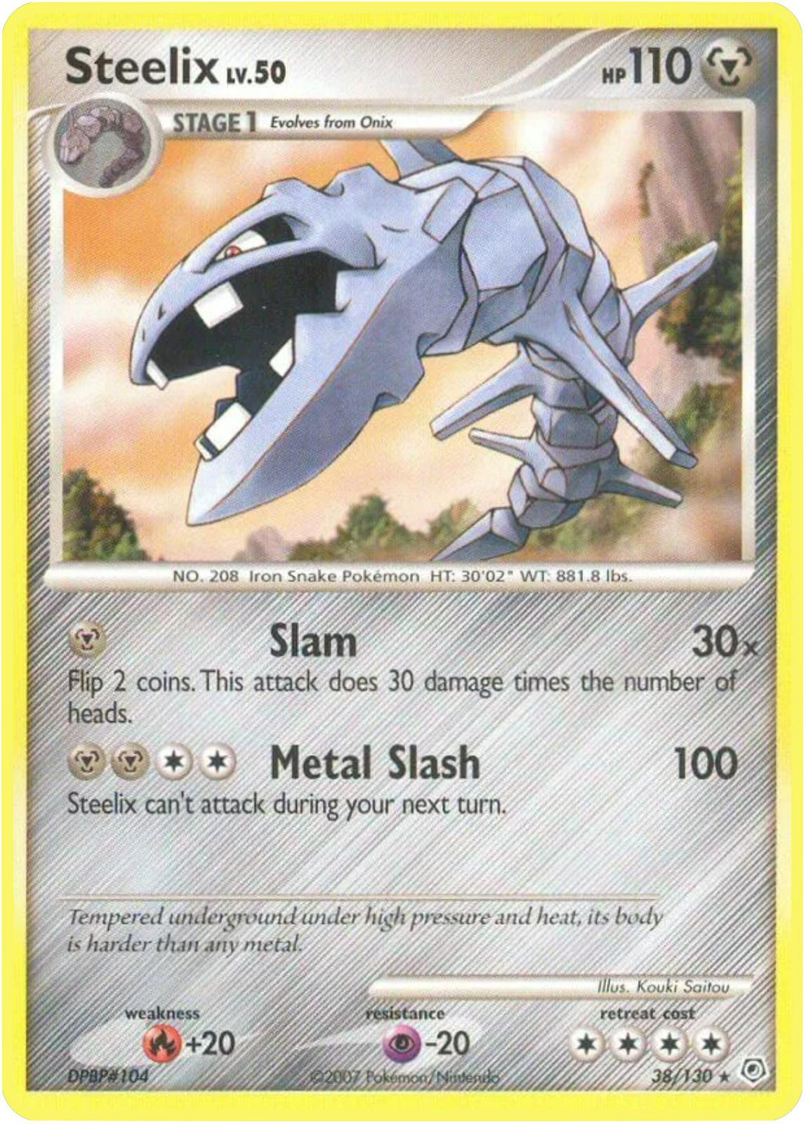 Steelix #38 Pokemon Diamond & Pearl