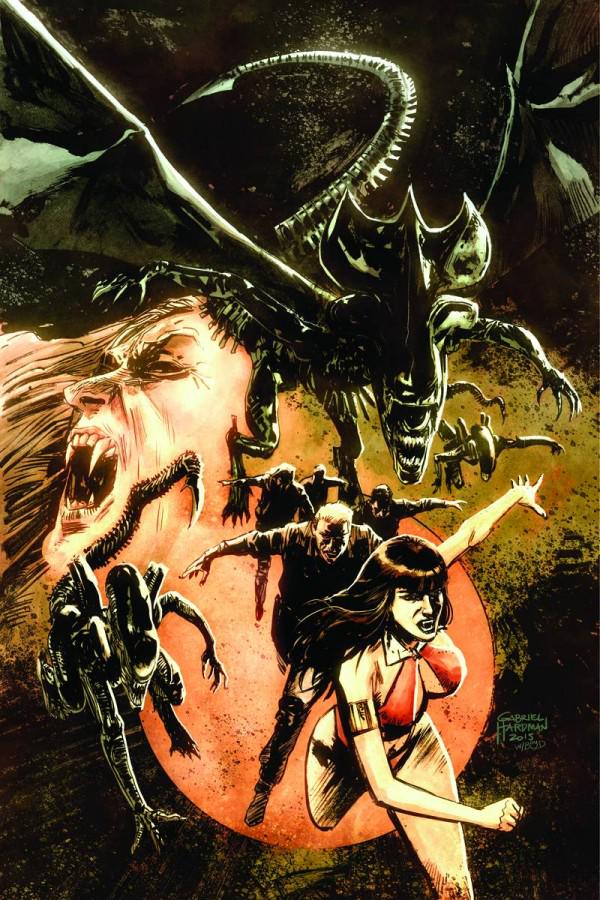 Aliens / Vampirella [Hardman Virgin] #6 (2016) Comic Books Aliens / Vampirella