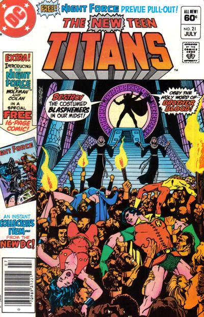 The New Teen Titans [Newsstand] #21 (1982) Comic Books New Teen Titans