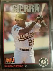 Ruben Sierra #60 Baseball Cards 1993 Panini Donruss Triple Play Prices