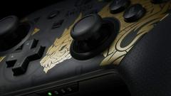  Striking Magnamalo Design, Detailed View | Nintendo Switch Pro Controller Monster Hunter Rise Edition PAL Nintendo Switch