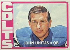 John Unitas #165 Football Cards 1972 Topps Prices