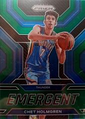 Chet Holmgren [Green] #16 Basketball Cards 2022 Panini Prizm Emergent Prices