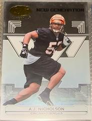 A.J. Nicholson #163 Football Cards 2006 Leaf Certified Materials Prices