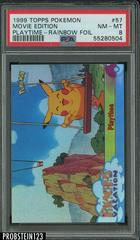 Playtime [Rainbow Foil] #57 Pokemon 1999 Topps Movie Prices