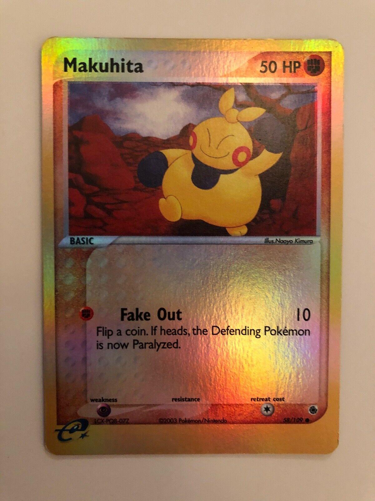 Makuhita [Reverse Holo] #58 Pokemon Ruby & Sapphire