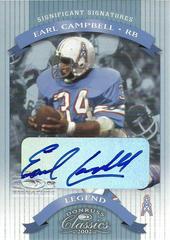 Earl Campbell [Significant Signatures] #129 Football Cards 2002 Panini Donruss Classics Prices