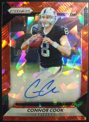 Connor Cook [Red Crystals] #RA-CCK Football Cards 2016 Panini Prizm Rookie Autograph Prices