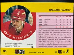 Back | Brad Mccrimmon Hockey Cards 1990 Pro Set