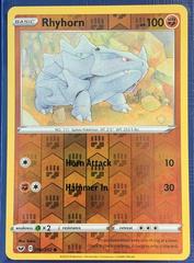 Rhyhorn [Reverse Holo] #96 Pokemon Sword & Shield Prices