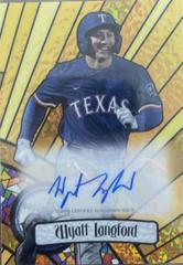 Wyatt Langford [Gold Mini Diamond] #BGA-WL Baseball Cards 2023 Bowman Draft Glass Autographs Prices
