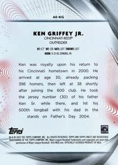 Card Back | Ken Griffey Jr. Baseball Cards 2022 Topps Finest Aura of Excellence