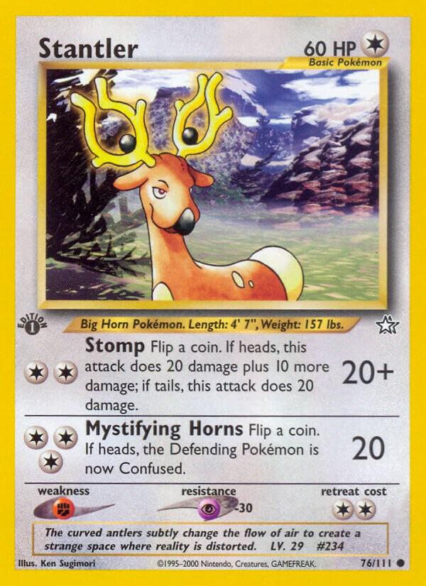 Stantler [1st Edition] #76 Pokemon Neo Genesis