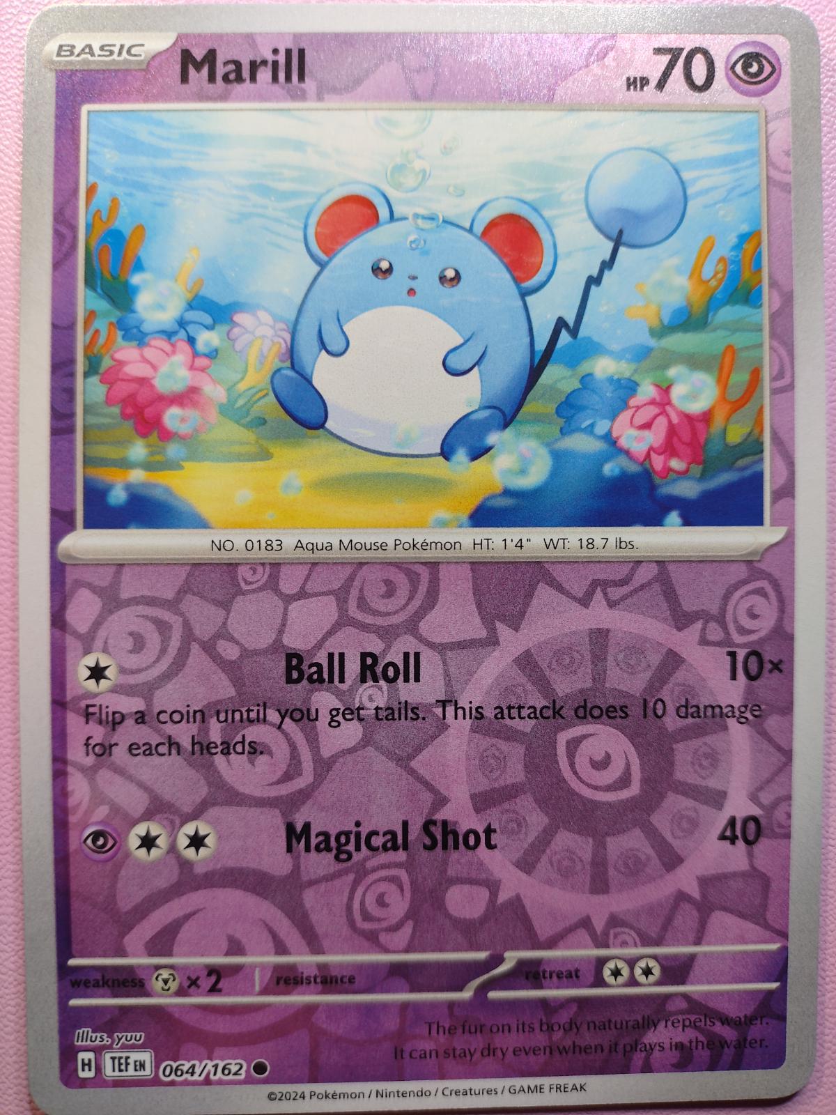 Marill [Reverse Holo] #64 Prices | Pokemon Temporal Forces | Pokemon Cards